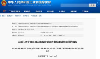 智慧健康养老信息系统集成服务迎来新机遇 第三批示范申报正式启动